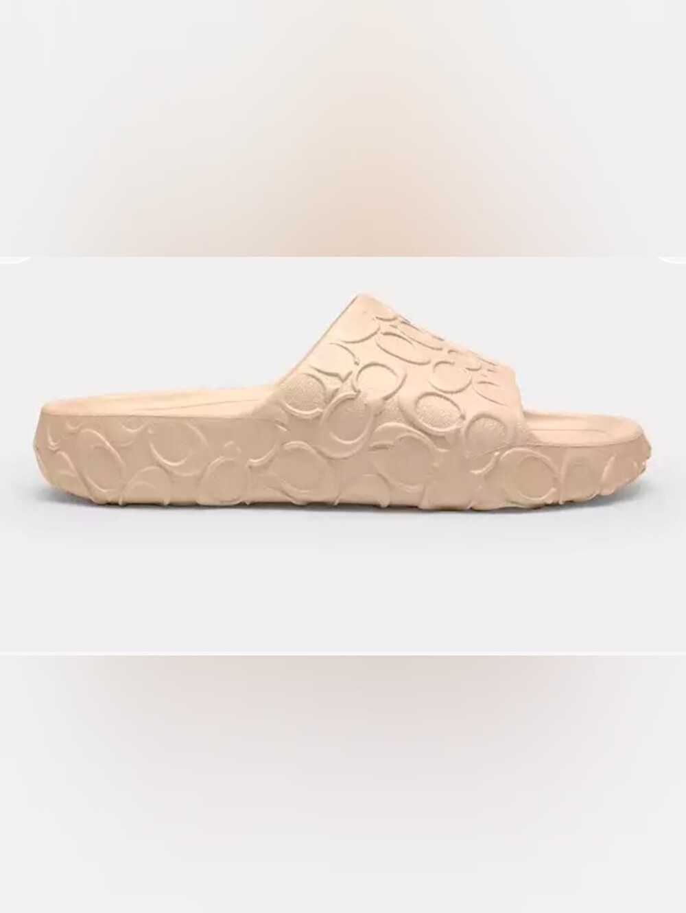 Coach Bay Slide In Signature EVA Ivory Size 8 BNIB